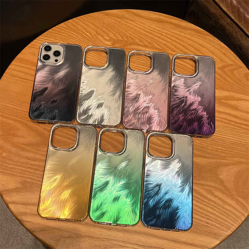 LuxuryKase LK156 Fox Tail Hot Stamping Case Cover For iPhone