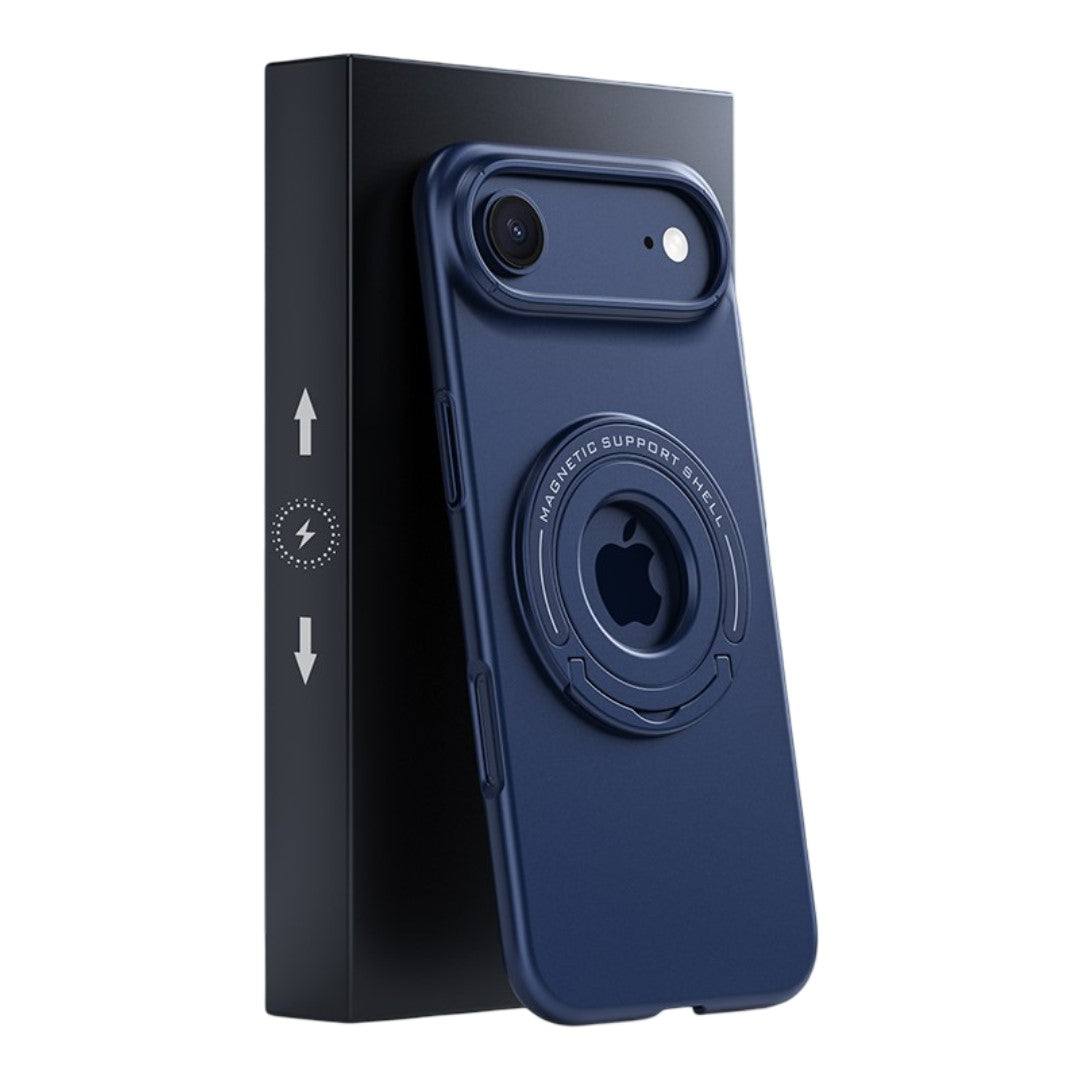 LuxuryKase Premium Magnetic Support Shell Case with Built-in Kickstand for iPhone