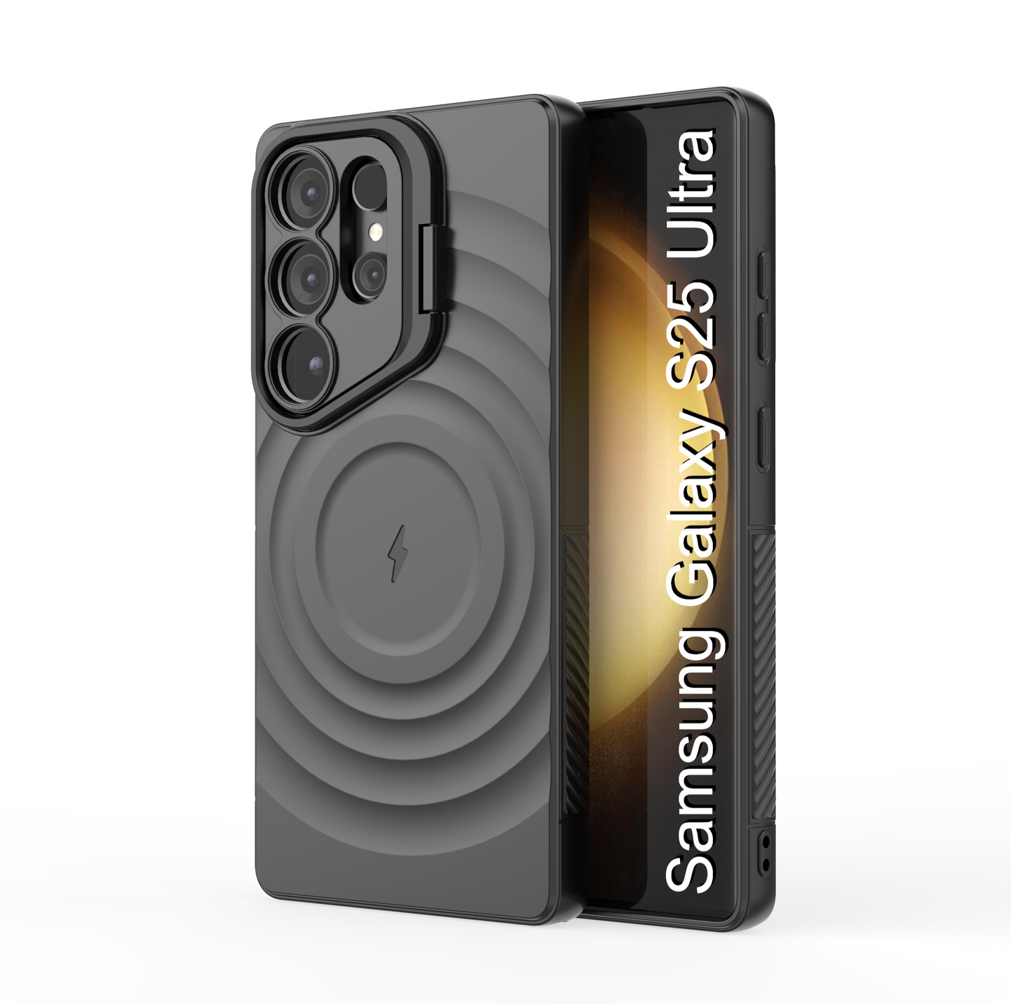 LuxuryKase Shockproof Case with Ripple Pattern | Inner Velvet Fabric Lining | Protective Cover & Wireless Charging Case for iPhone & Samsung Series
