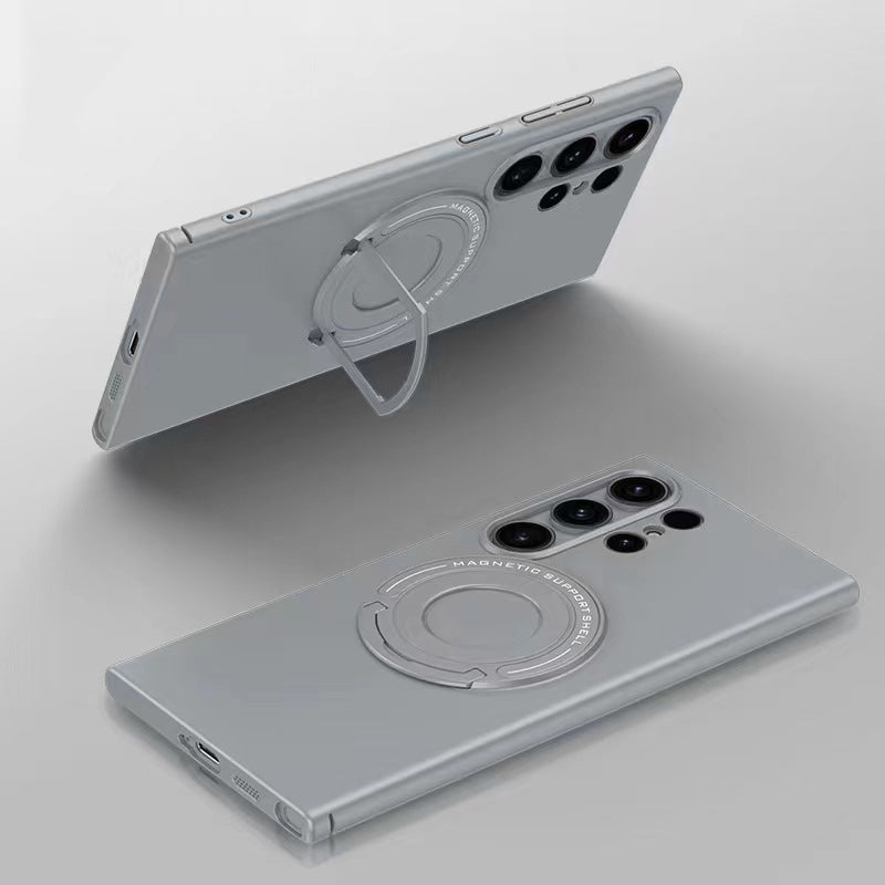LuxuryKase Premium Magnetic Support Shell Case with Built-in Kickstand for Samsung Series