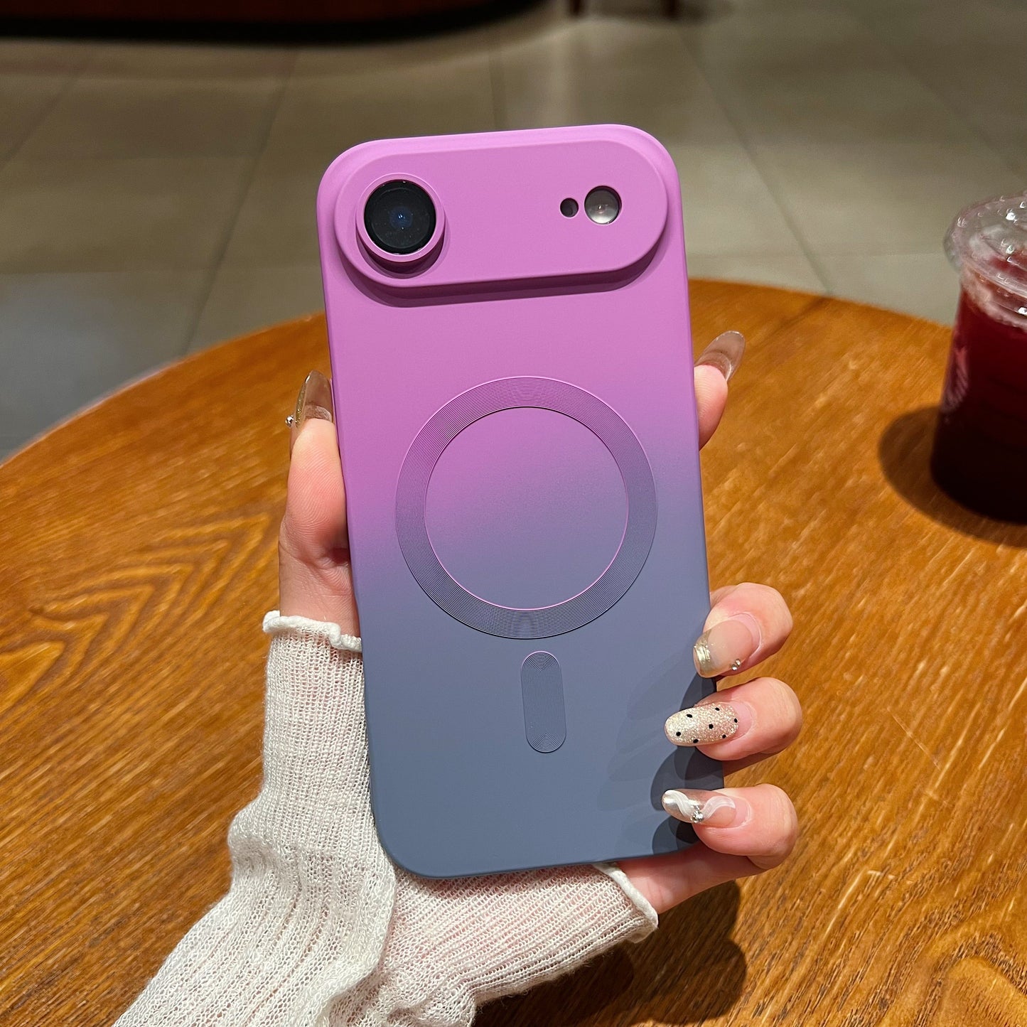 LuxuryKase Gradient Mag-Safe Case | Soft Silicone Shockproof Cover with Camera Protection | Slim Lightweight Design | Smooth Touch & Durable For iPhone 17 Series