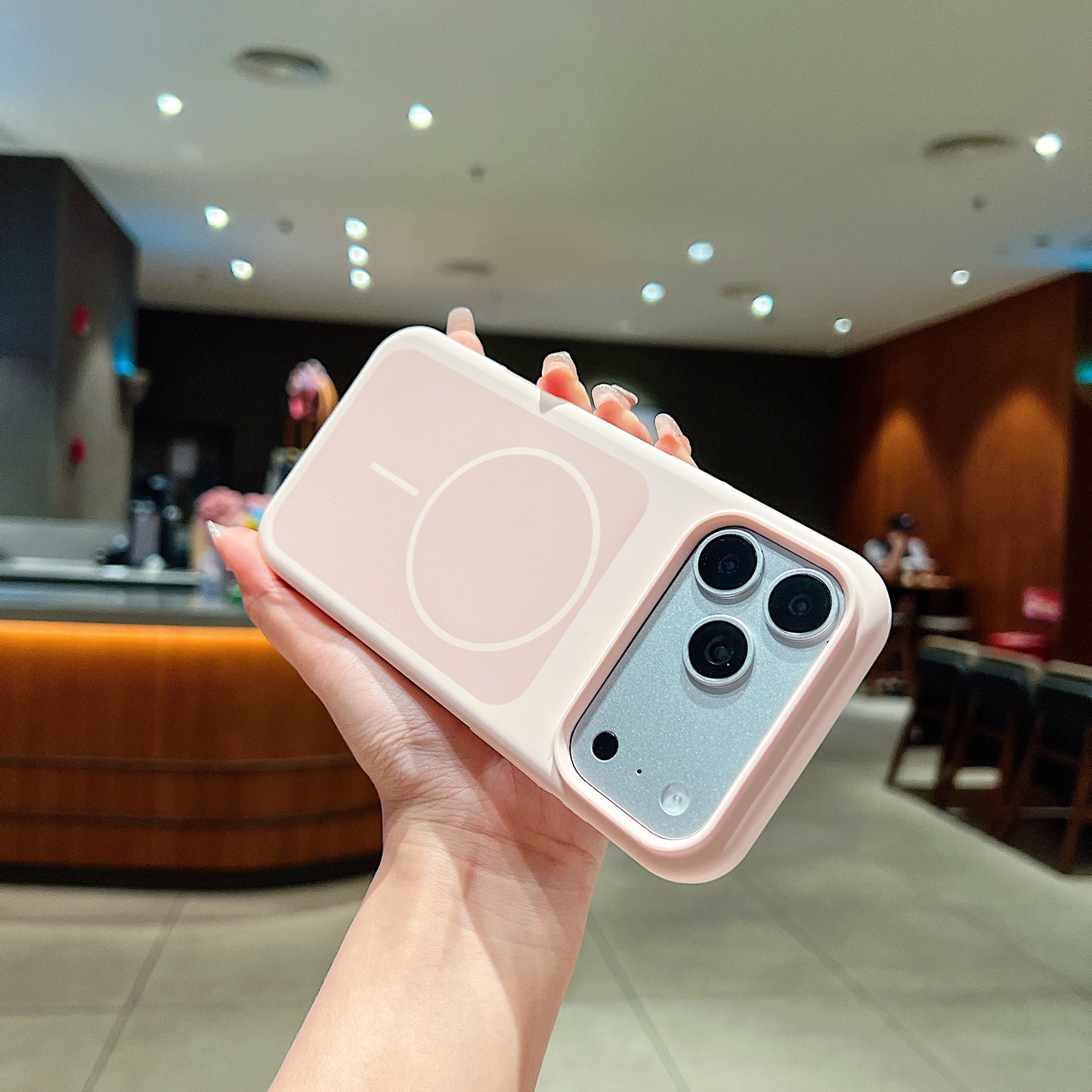 LuxuryKase Liquid Silicone Case | Dual Tone Colour Matte Finish | MagSafe Compatible | Microfiber Lining Inside | ShockProof & Raised Camera Protection For iPhone