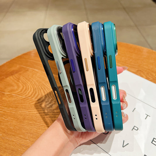 LuxuryKase Magnetic Clear Shockproof Case | MagSafe Compatible | Transparent Hard Back Cover with Full Camera Protection | Anti-Yellowing For iPhone Series