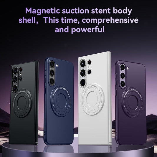 LuxuryKase Premium Magnetic Support Shell Case with Built-in Kickstand for Samsung Series