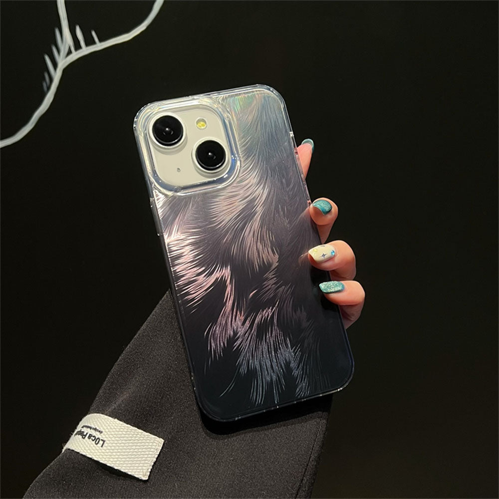 LuxuryKase LK156 Fox Tail Hot Stamping Case Cover For iPhone