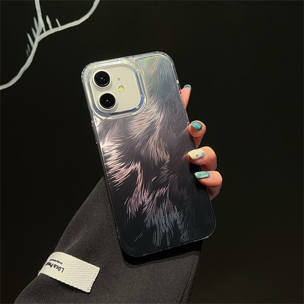 LuxuryKase LK156 Fox Tail Hot Stamping Case Cover For iPhone