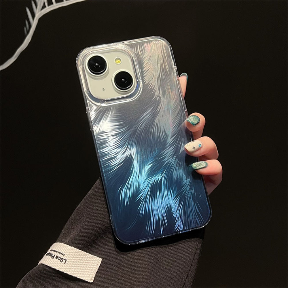 LuxuryKase LK156 Fox Tail Hot Stamping Case Cover For iPhone