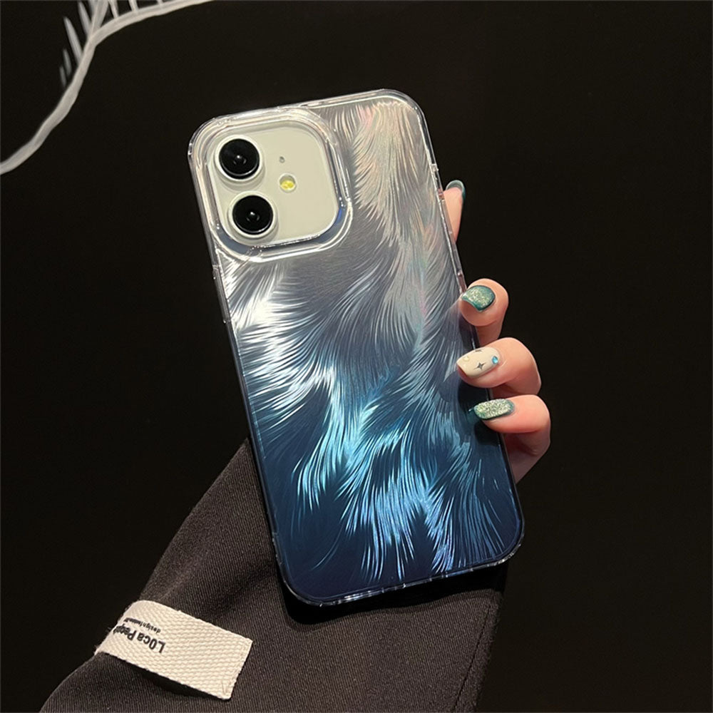 LuxuryKase LK156 Fox Tail Hot Stamping Case Cover For iPhone