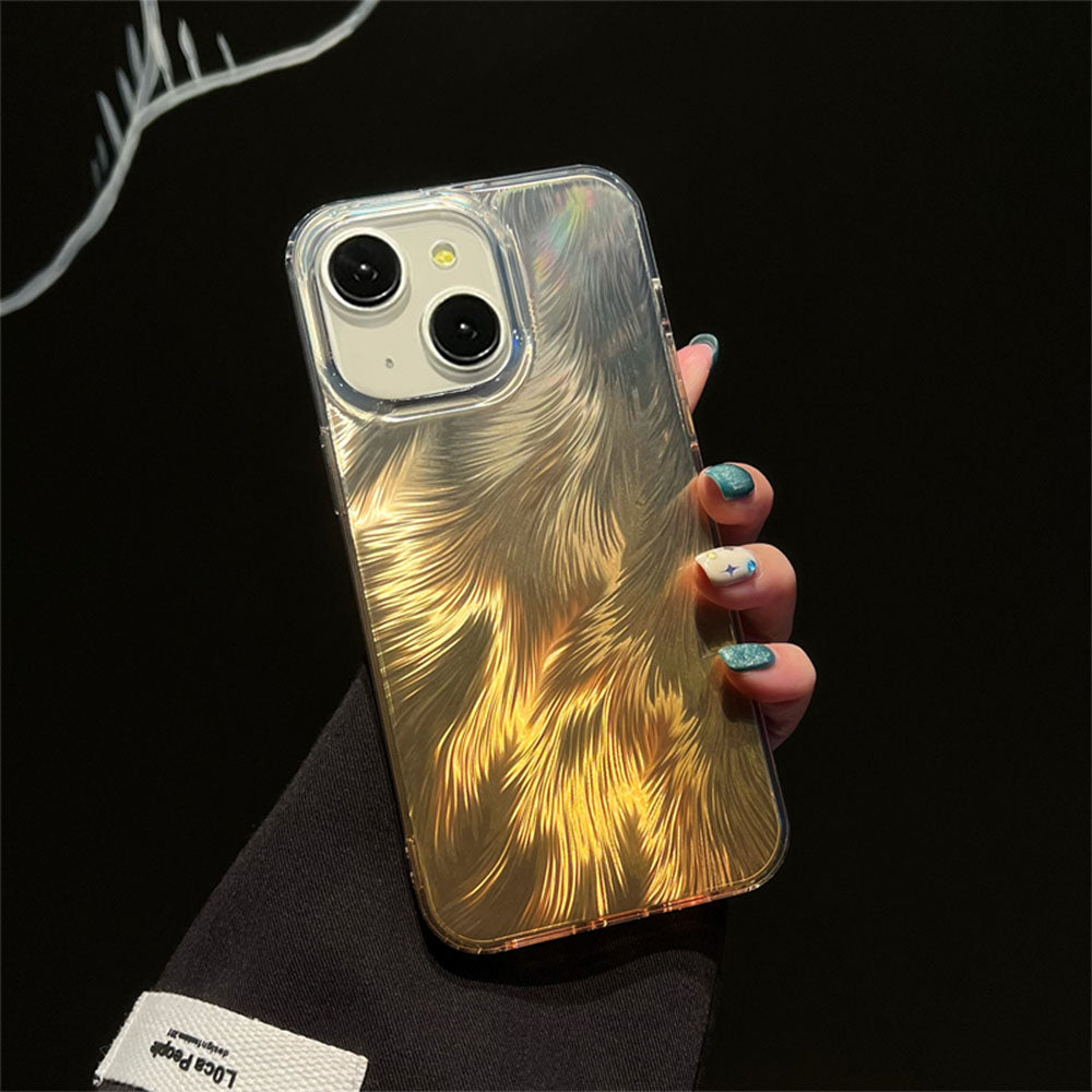 LuxuryKase LK156 Fox Tail Hot Stamping Case Cover For iPhone