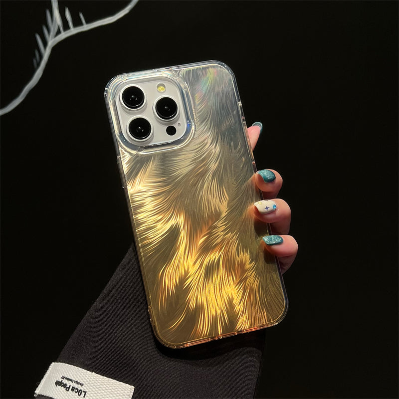 LuxuryKase LK156 Fox Tail Hot Stamping Case Cover For iPhone