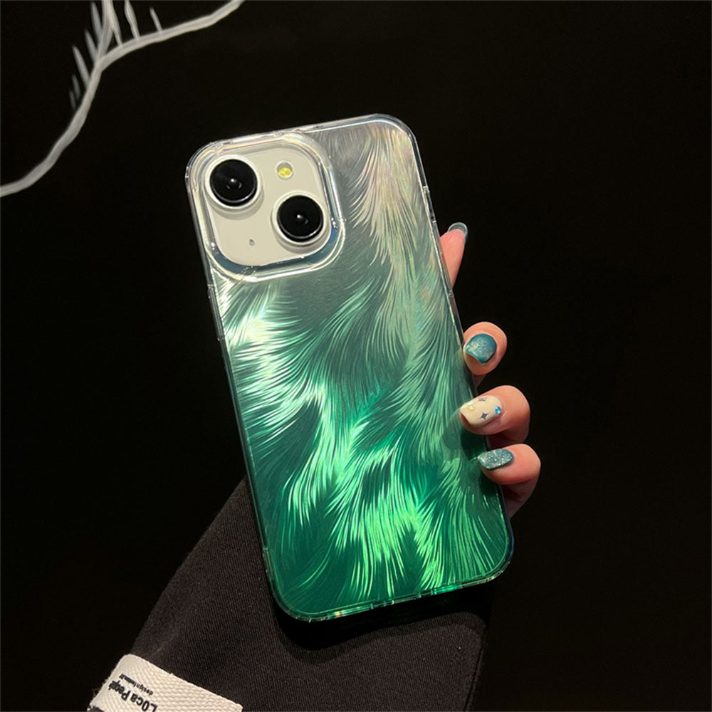 LuxuryKase LK156 Fox Tail Hot Stamping Case Cover For iPhone
