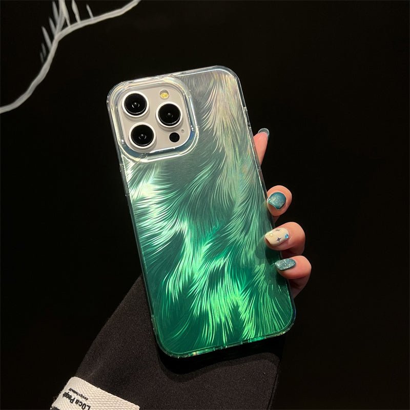 LuxuryKase LK156 Fox Tail Hot Stamping Case Cover For iPhone