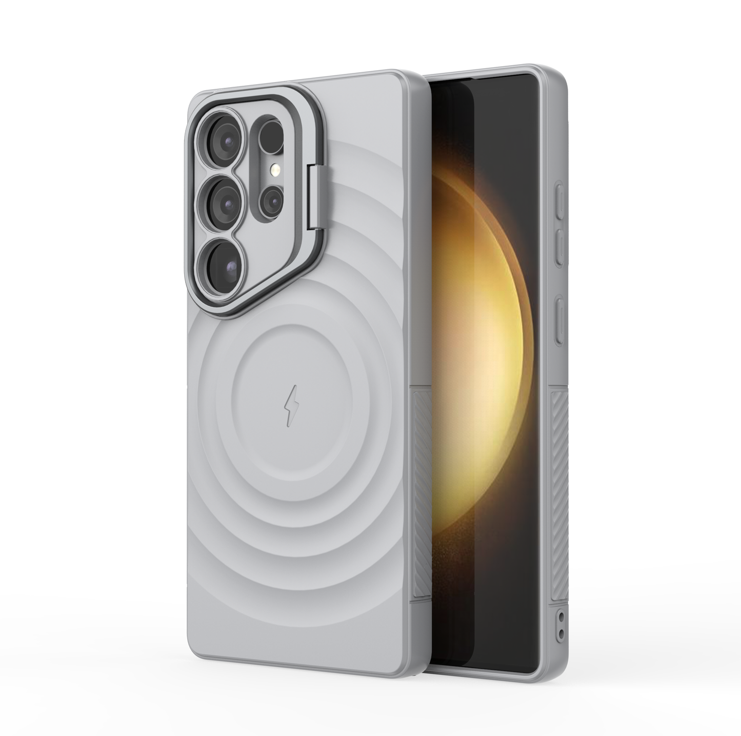 LuxuryKase Shockproof Case with Ripple Pattern | Rugged Protective Cover & Wireless Charging Case for iPhone & Samsung Series