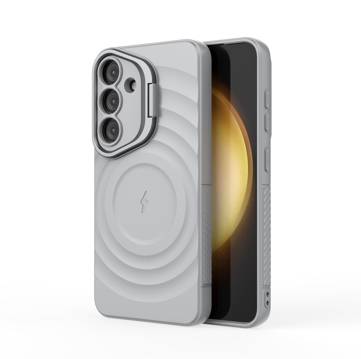 LuxuryKase Shockproof Case with Ripple Pattern | Rugged Protective Cover & Wireless Charging Case for iPhone & Samsung Series