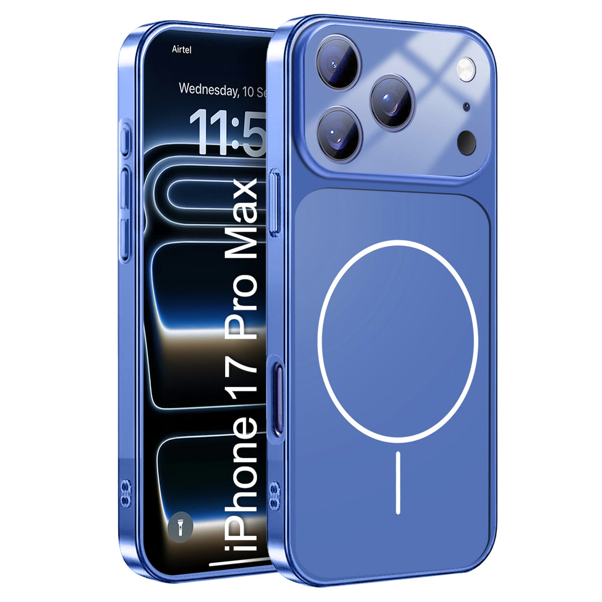LuxuryKase Converter Case | Premium Protective MagSafe Cover | iPhone 17 Pro & 18 Pro Series Style Design | in Built Camera Guard | Wireless Charging Compatible For iPhone Series