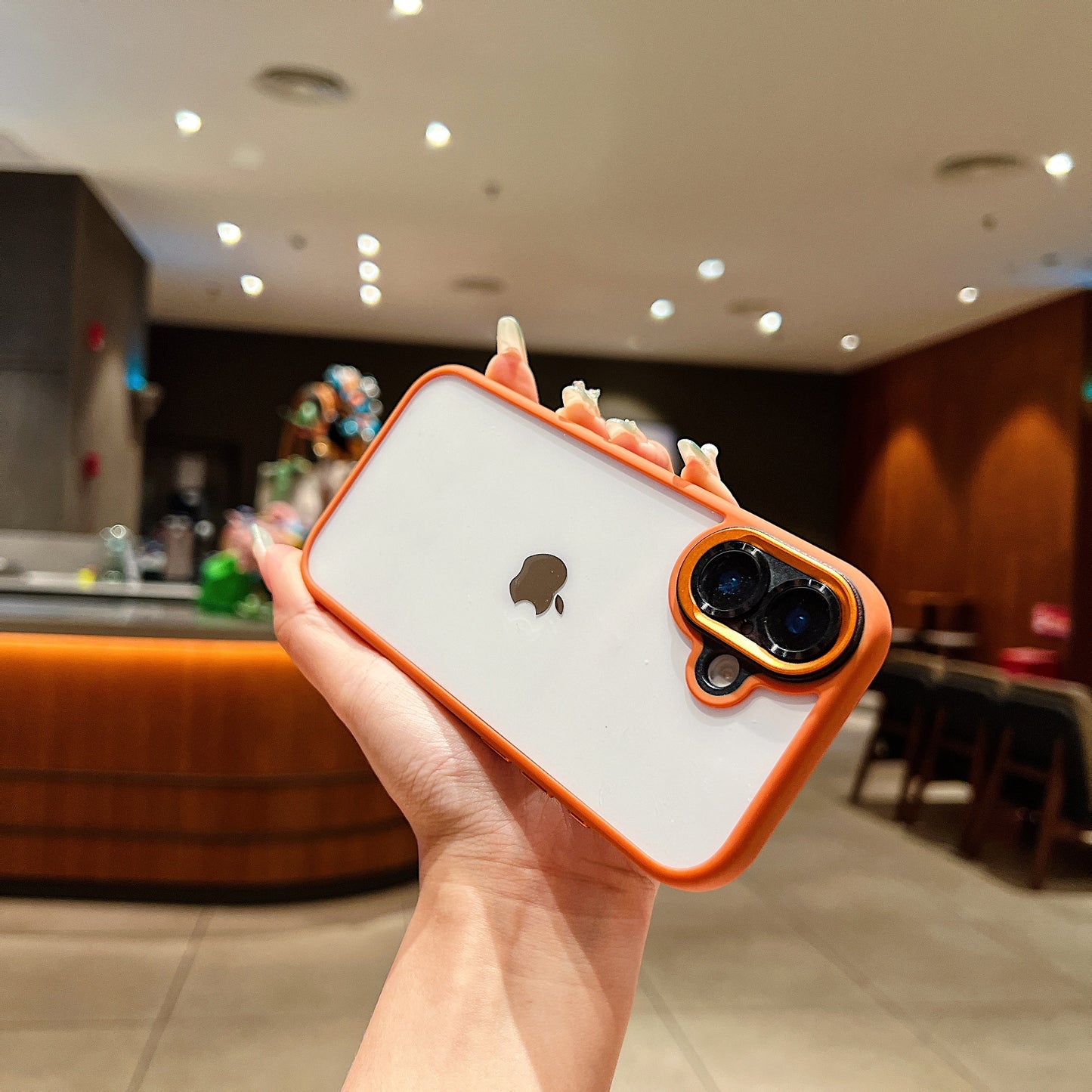 LuxuryKase Clear Bumper Case | Camera Control Button Protection | Anti-Yellow Transparent Hard Back | Soft TPU Shockproof Frame | Full Camera Coverage with Raised Edges For iPhone
