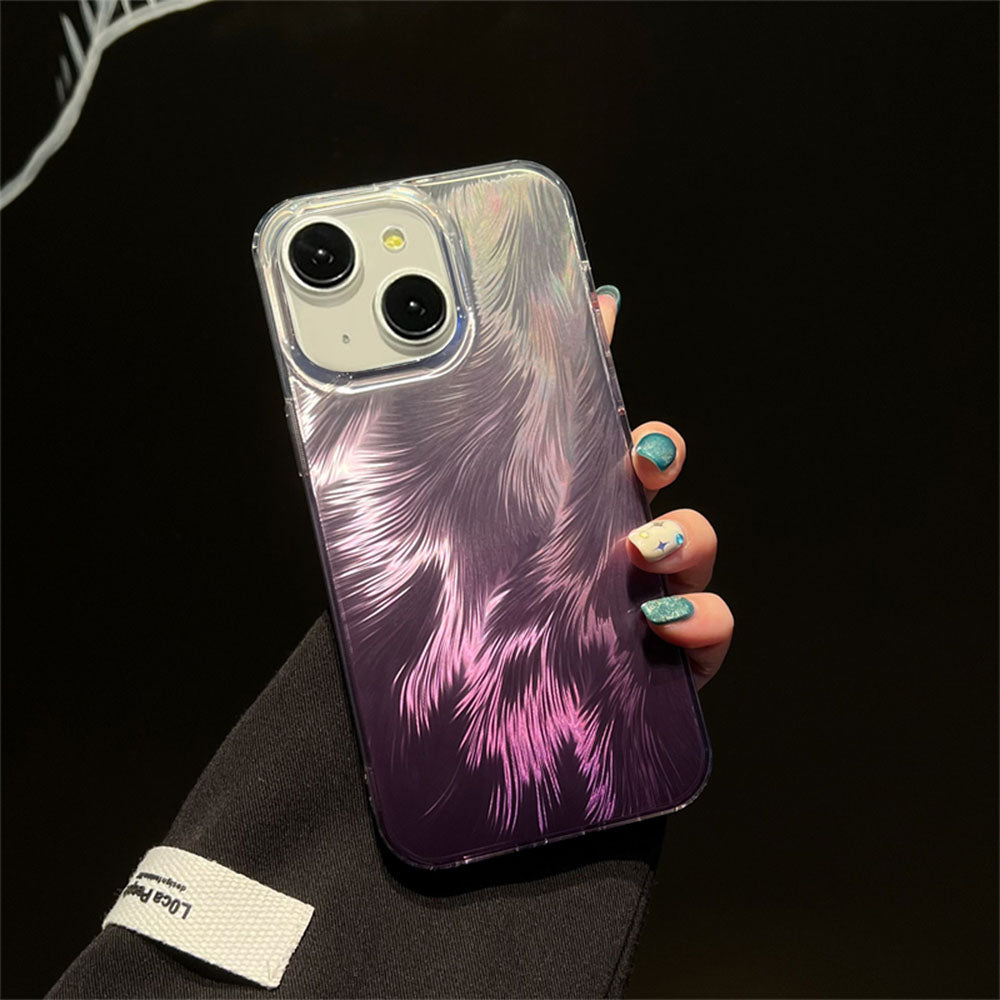 LuxuryKase LK156 Fox Tail Hot Stamping Case Cover For iPhone