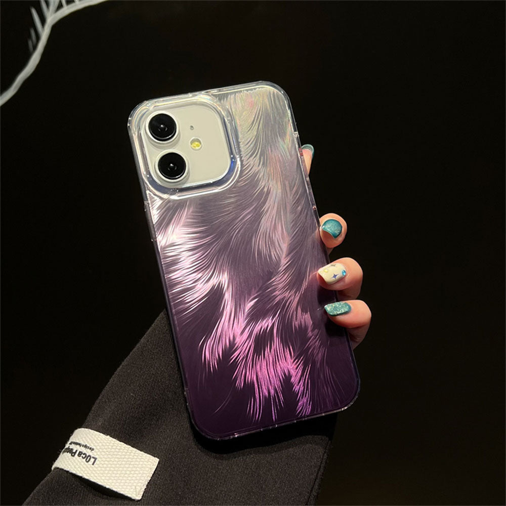 LuxuryKase LK156 Fox Tail Hot Stamping Case Cover For iPhone