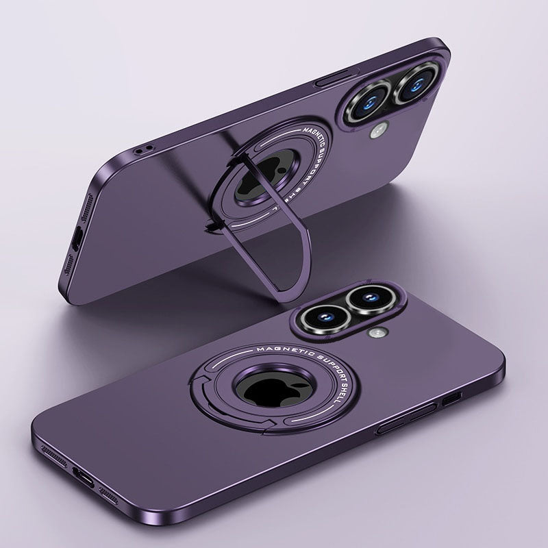 LuxuryKase Premium Magnetic Support Shell with Built-in Kickstand for iPhone & Samsung Series