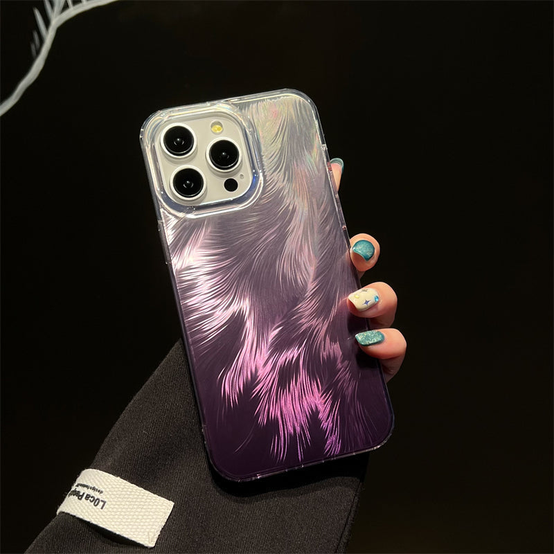LuxuryKase LK156 Fox Tail Hot Stamping Case Cover For iPhone