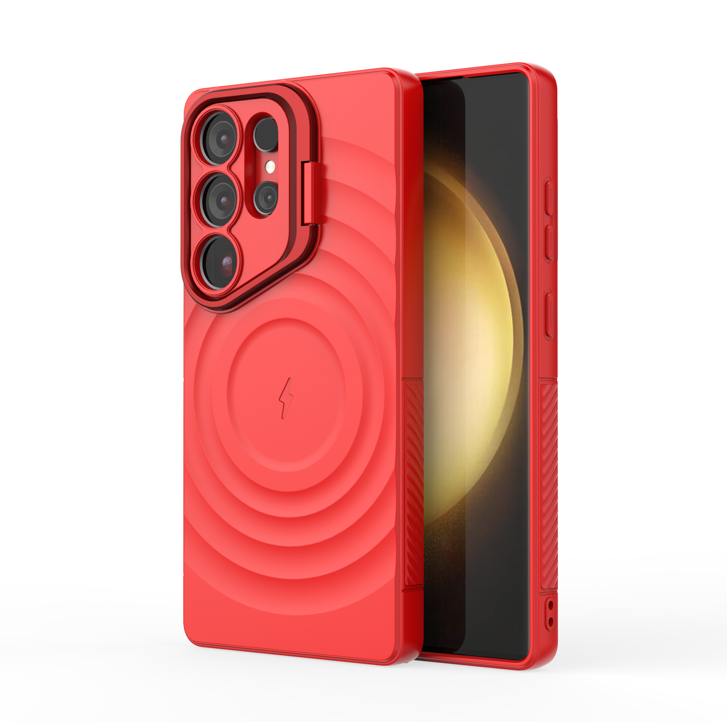 LuxuryKase Shockproof Case with Ripple Pattern | Rugged Protective Cover & Wireless Charging Case for iPhone & Samsung Series