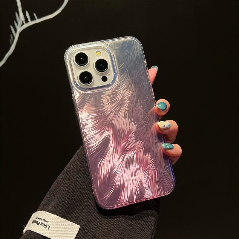 LuxuryKase LK156 Fox Tail Hot Stamping Case Cover For iPhone