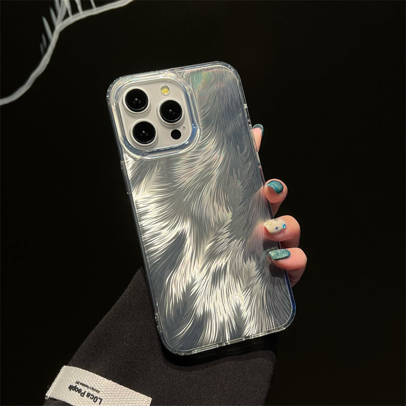 LuxuryKase LK156 Fox Tail Hot Stamping Case Cover For iPhone