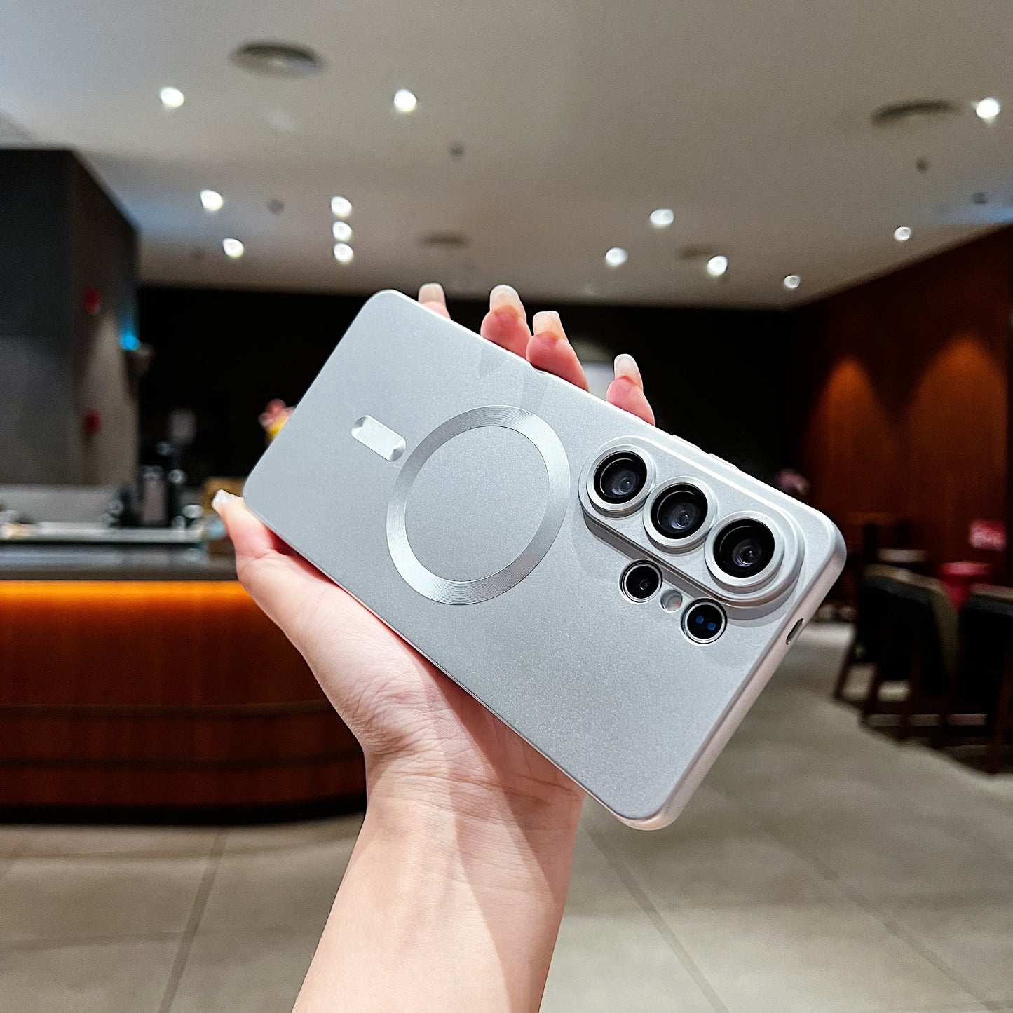 LuxuryKase Premium Mag-Safe Case | Shockproof & Anti-Scratch Cover | Soft Silicone with Wireless Charging | Camera Lens Guard For iPhone & Samsung Series