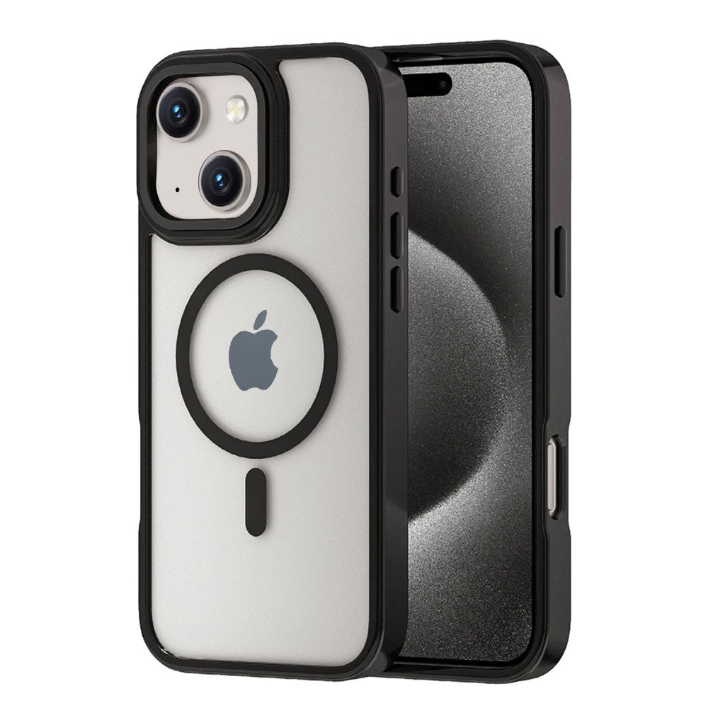 LuxuryKase LK178 Electroplate Titanium Matte Plated Acrylic Magnet Wireless Case Cover For iPhone