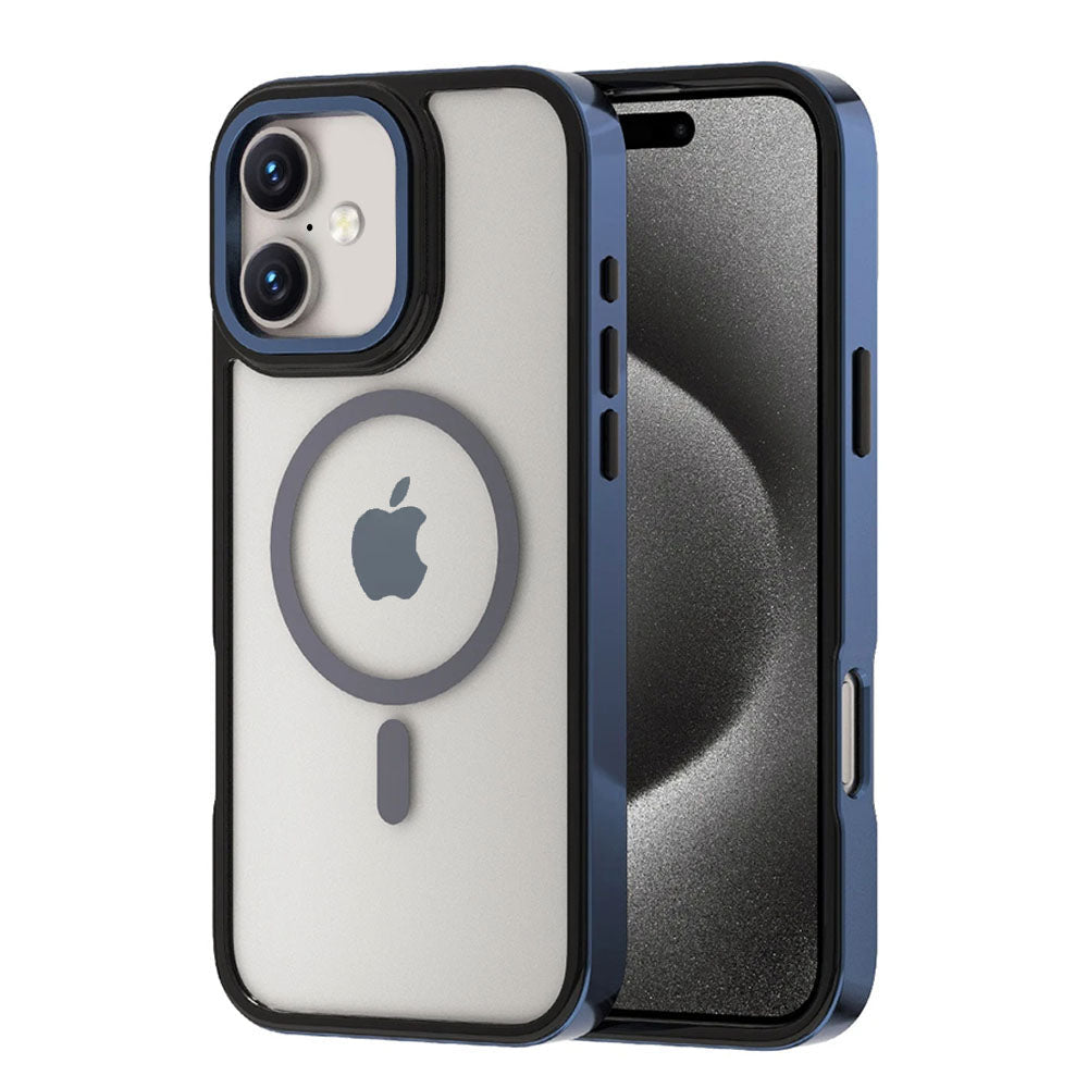 LuxuryKase LK178 Electroplate Titanium Matte Plated Acrylic Magnet Wireless Case Cover For iPhone