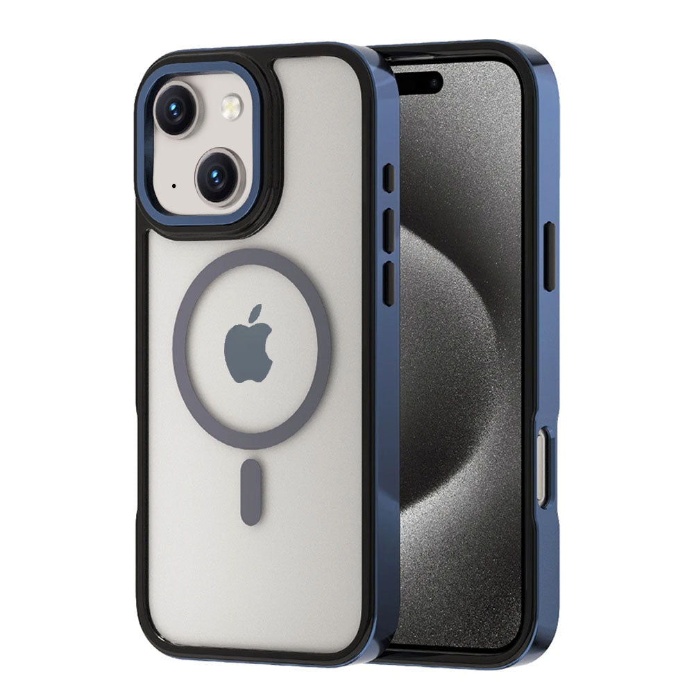 LuxuryKase LK178 Electroplate Titanium Matte Plated Acrylic Magnet Wireless Case Cover For iPhone