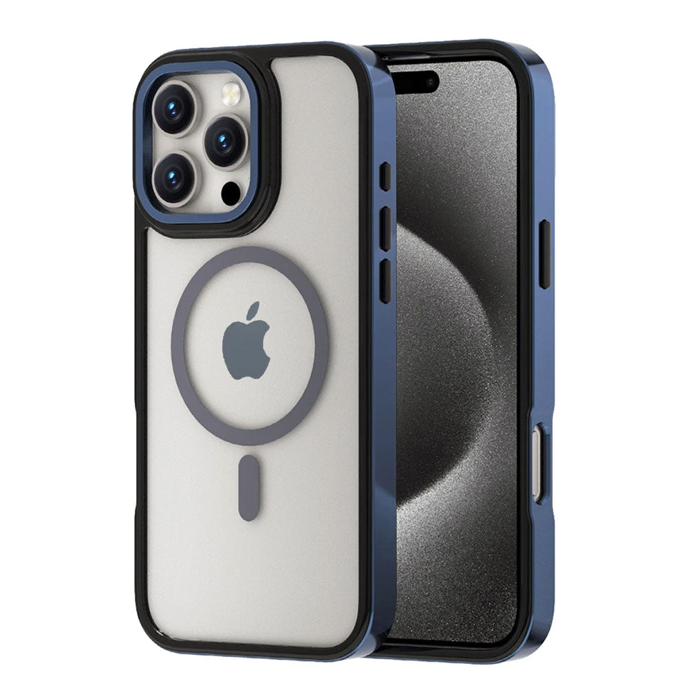 LuxuryKase LK178 Electroplate Titanium Matte Plated Acrylic Magnet Wireless Case Cover For iPhone
