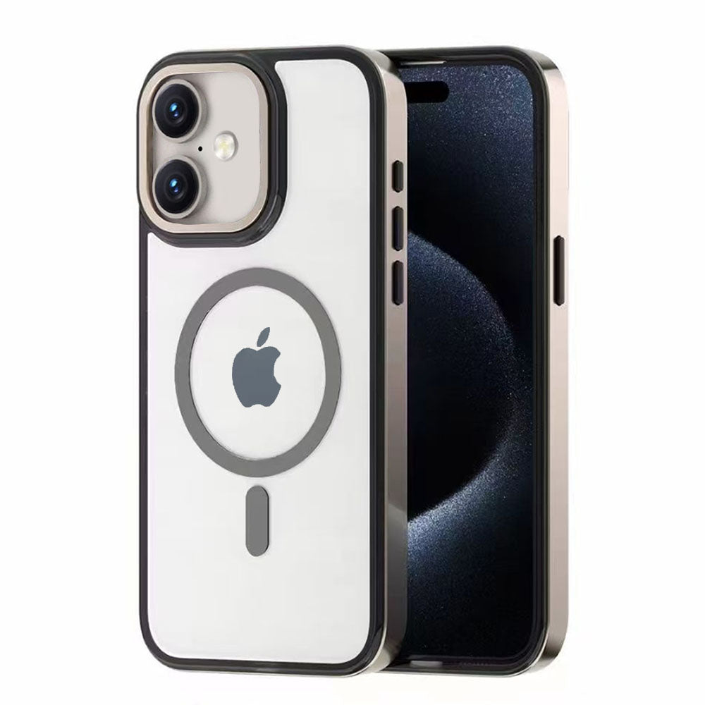 LuxuryKase LK178 Electroplate Titanium Matte Plated Acrylic Magnet Wireless Case Cover For iPhone