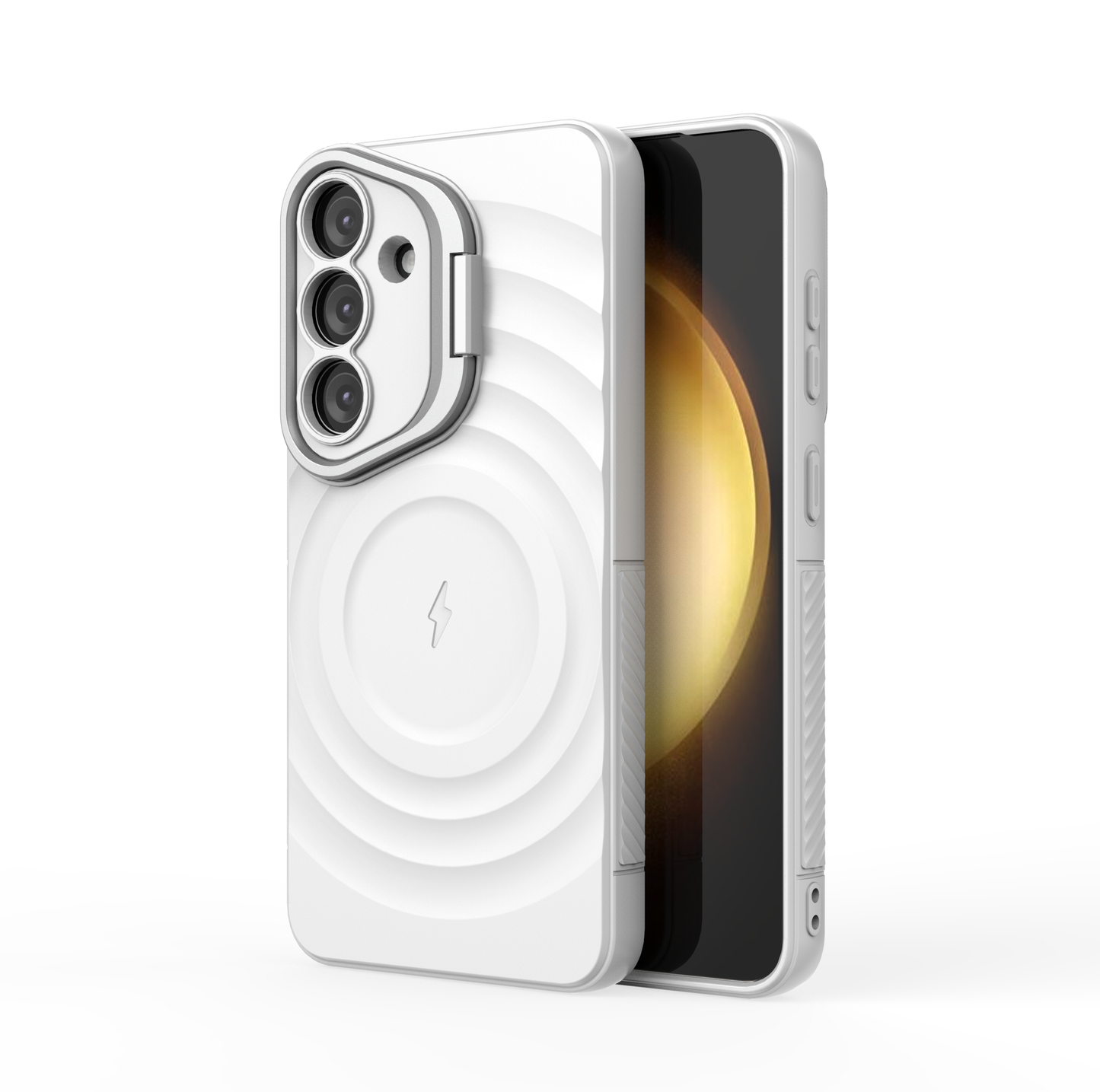 LuxuryKase Shockproof Case with Ripple Pattern | Rugged Protective Cover & Wireless Charging Case for iPhone & Samsung Series