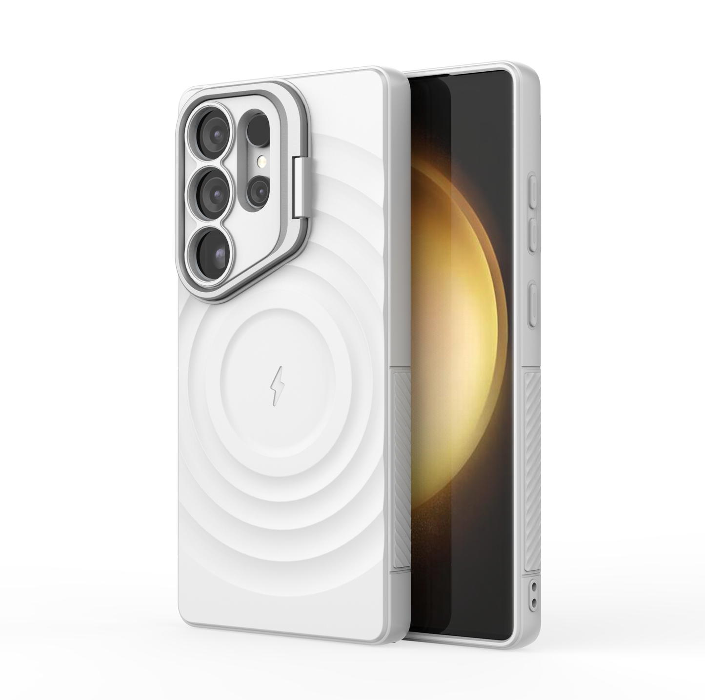 LuxuryKase Shockproof Case with Ripple Pattern | Rugged Protective Cover & Wireless Charging Case for iPhone & Samsung Series