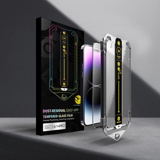 LuxuryKase Magic Box Screen Protector Easy Applicator Install Kit Tempered Glass Screen Protector For Iphone