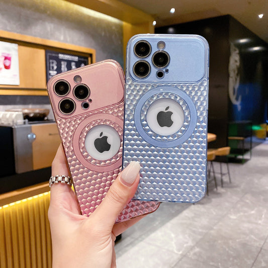 LuxuryKase LK088 Hollow Out Mag-Safe Magnetic Wireless Charging Case for iPhone