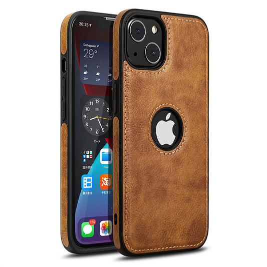 Luxurykase Business Style PU Leather Shockproof Case For Iphone