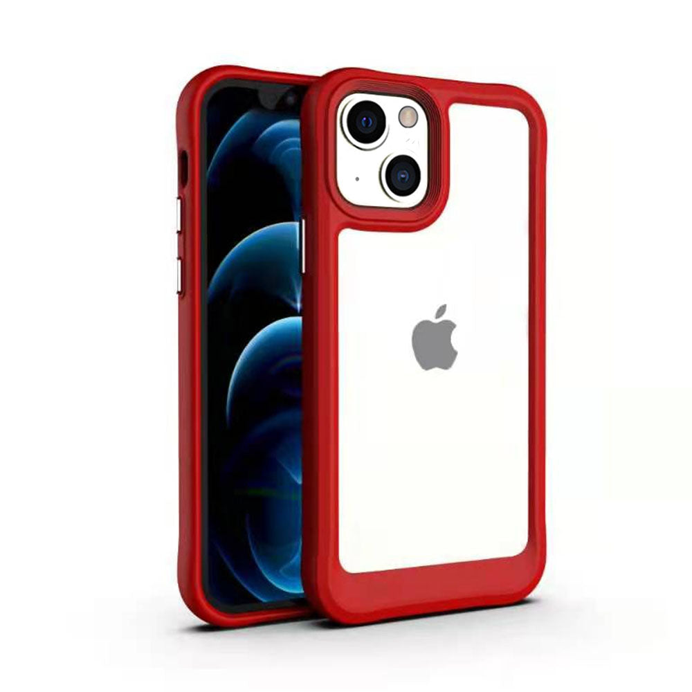 LuxuryKase Acrylic Transparent Shock Proof Armor Case For Iphone