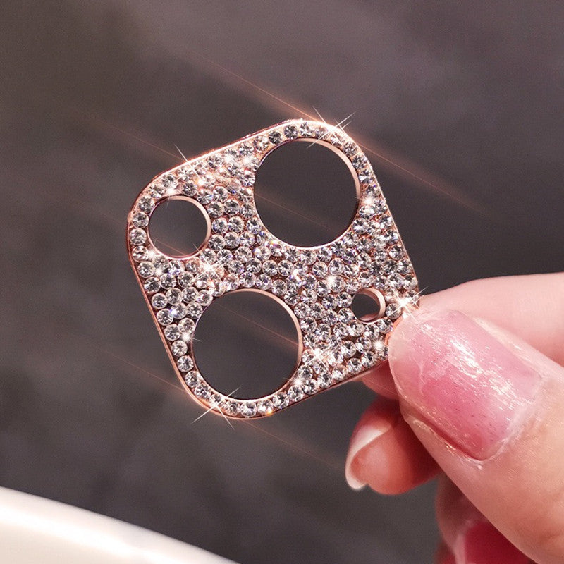 Us Lite Luxury Kase Shockproof for iPhone Shiny Rhinestone Glitter Phone Camera Lens Diamond Protector Cover for iPhone