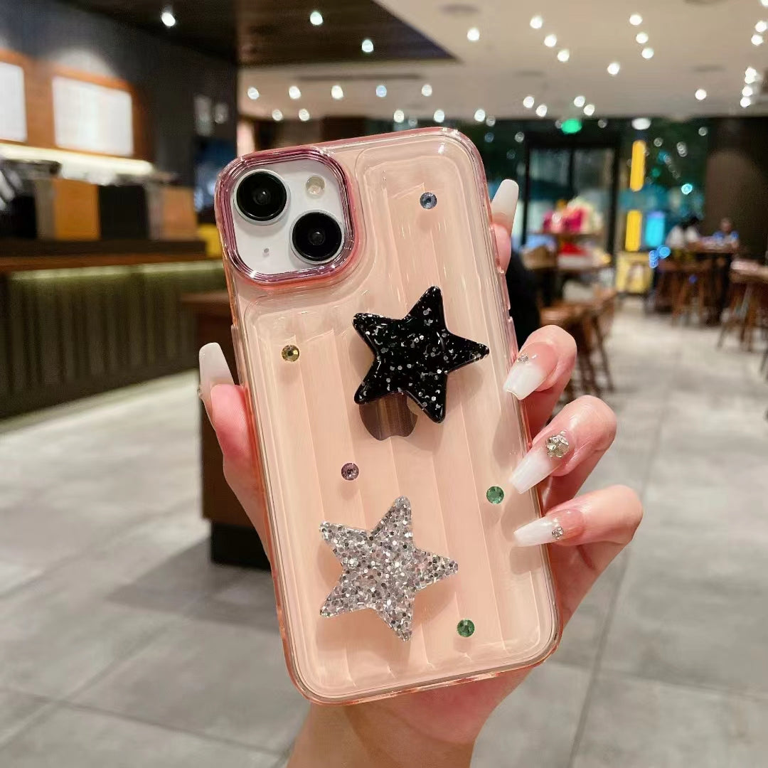 LuxuryKase LK119 Crystal Clear Bling Star Case For iPhone