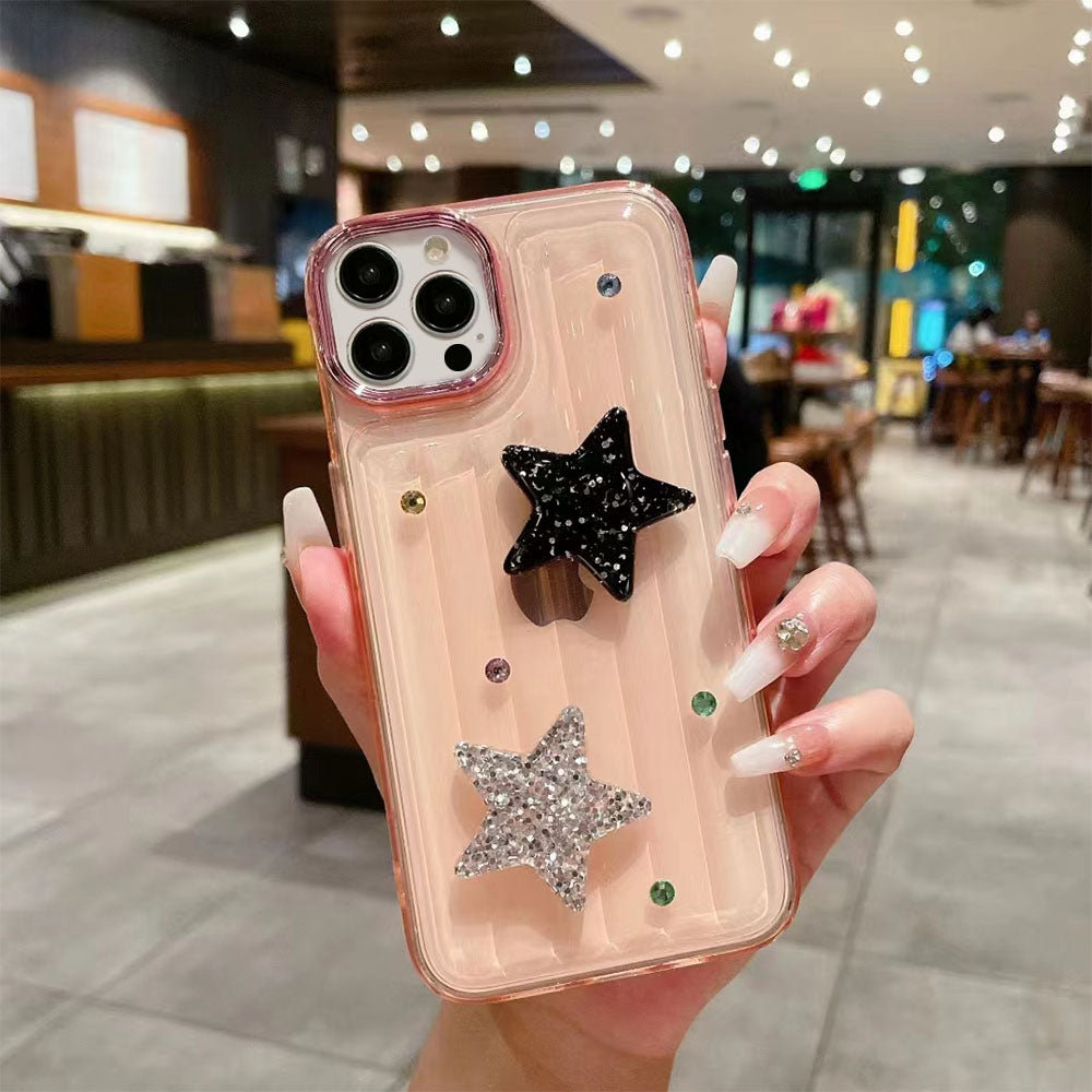 LuxuryKase LK119 Crystal Clear Bling Star Case For iPhone
