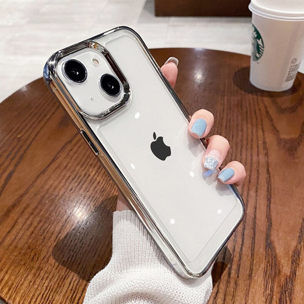 LuxuryKase Plating Transparent Shockproof Case For Iphone
