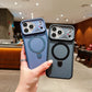 LuxuryKase Magnetic Shockproof Case | Foldable 90° Metal Ring Kickstand | Matte Finish | Futuristic Camera Shield Design | Slim Profile & Mag-Safe Compatible For iPhone & Samsung Series