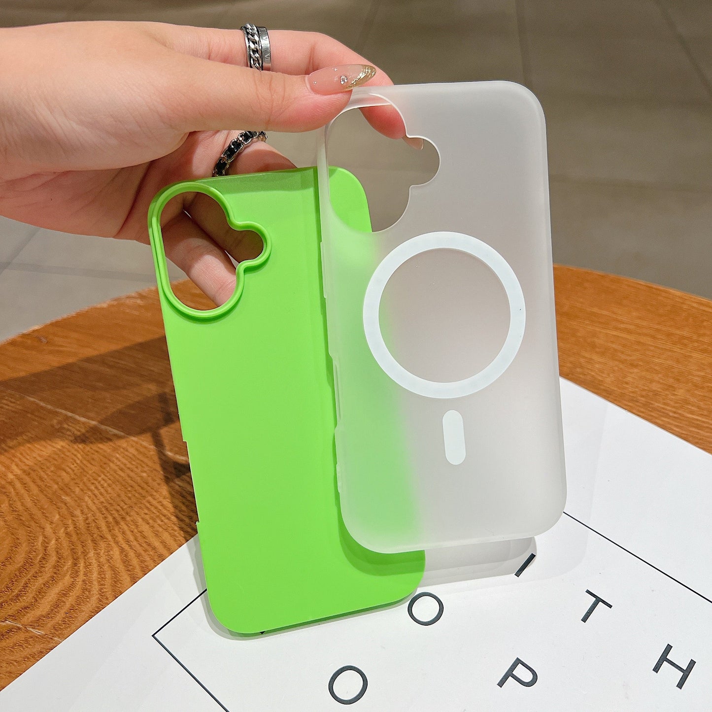 LuxuryKase Magnetic Silicone Candy Case | Mag-Safe Compatible | Slim Protective Case | Lightweight & Flexible | Wireless Charging | Soft Matte Finish For iPhone