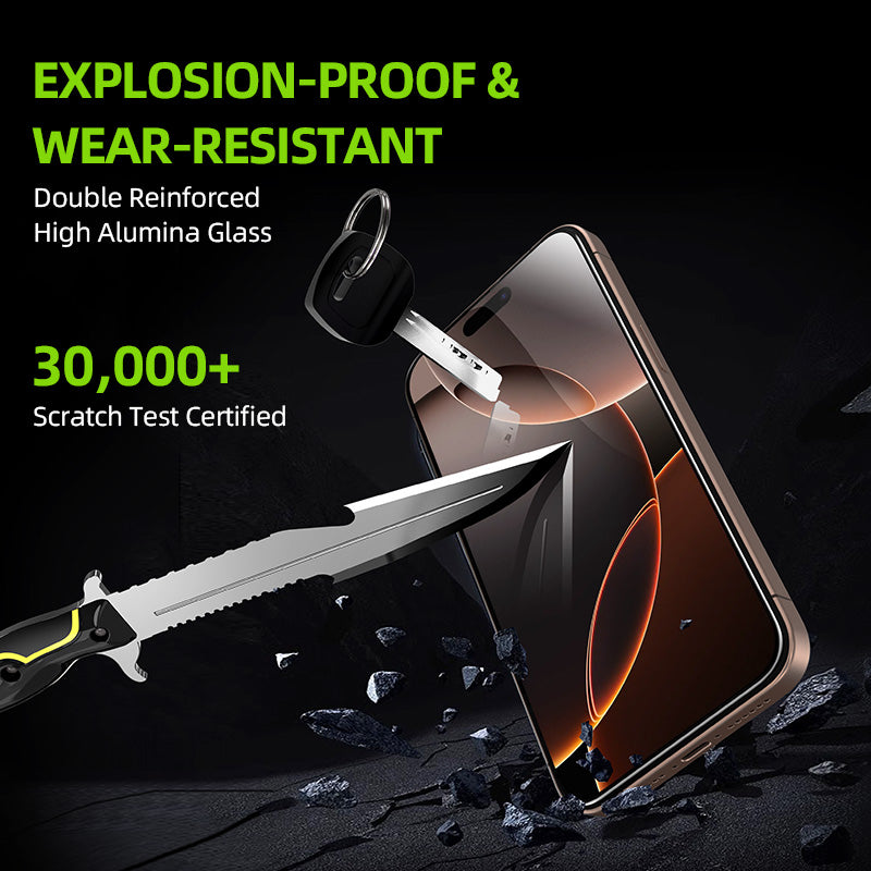 US LITE Tempered Glass Screen Protector | Align Tray | Shatterproof Screen Protection | 9H Hardness | Bubble-Free | Easy Installation Tool Kit For iPhone & Samsung Series
