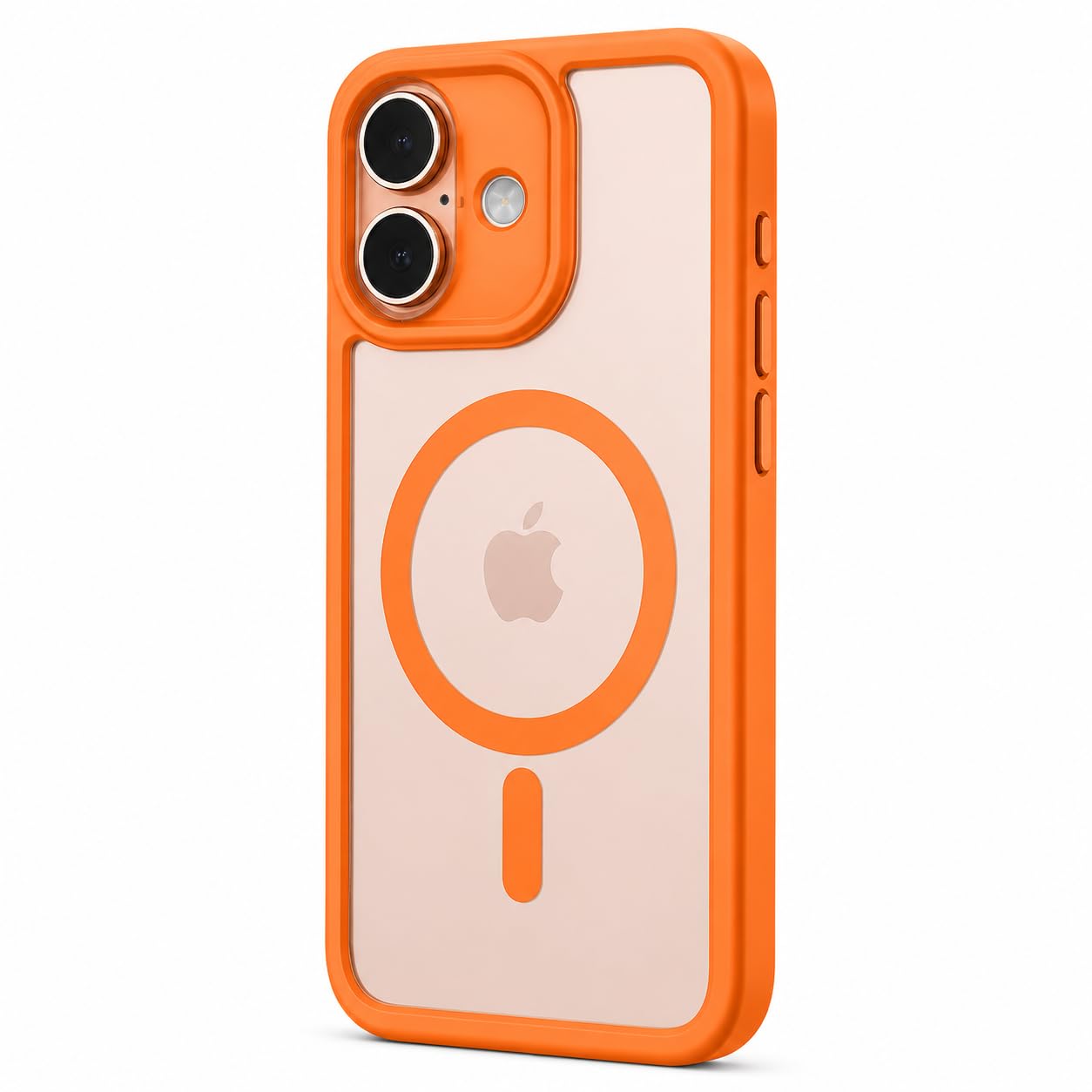 LuxuryKase Ultra-Hybrid MagSafe Clear Case | Crystal Transparent Back | Soft TPU Bumper & Hard PC Back | 360° Slim Shockproof Protection | Metallic Finish Buttons For iPhone 17 & 17 Pro Series