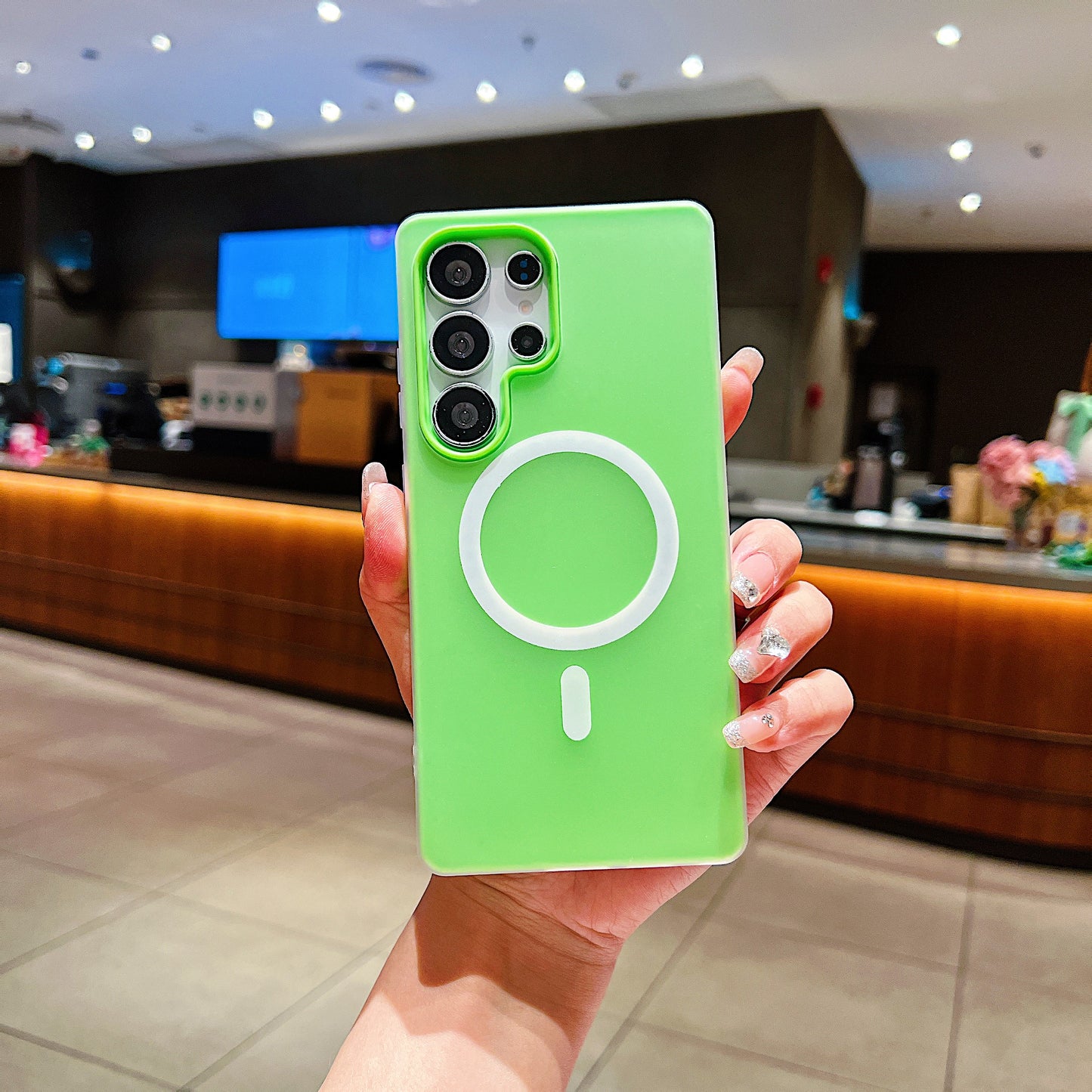LuxuryKase Magnetic Silicone Candy Case | Mag-Safe Compatible | Slim Protective Case | Lightweight & Flexible | Wireless Charging | Soft Matte Finish For iPhone