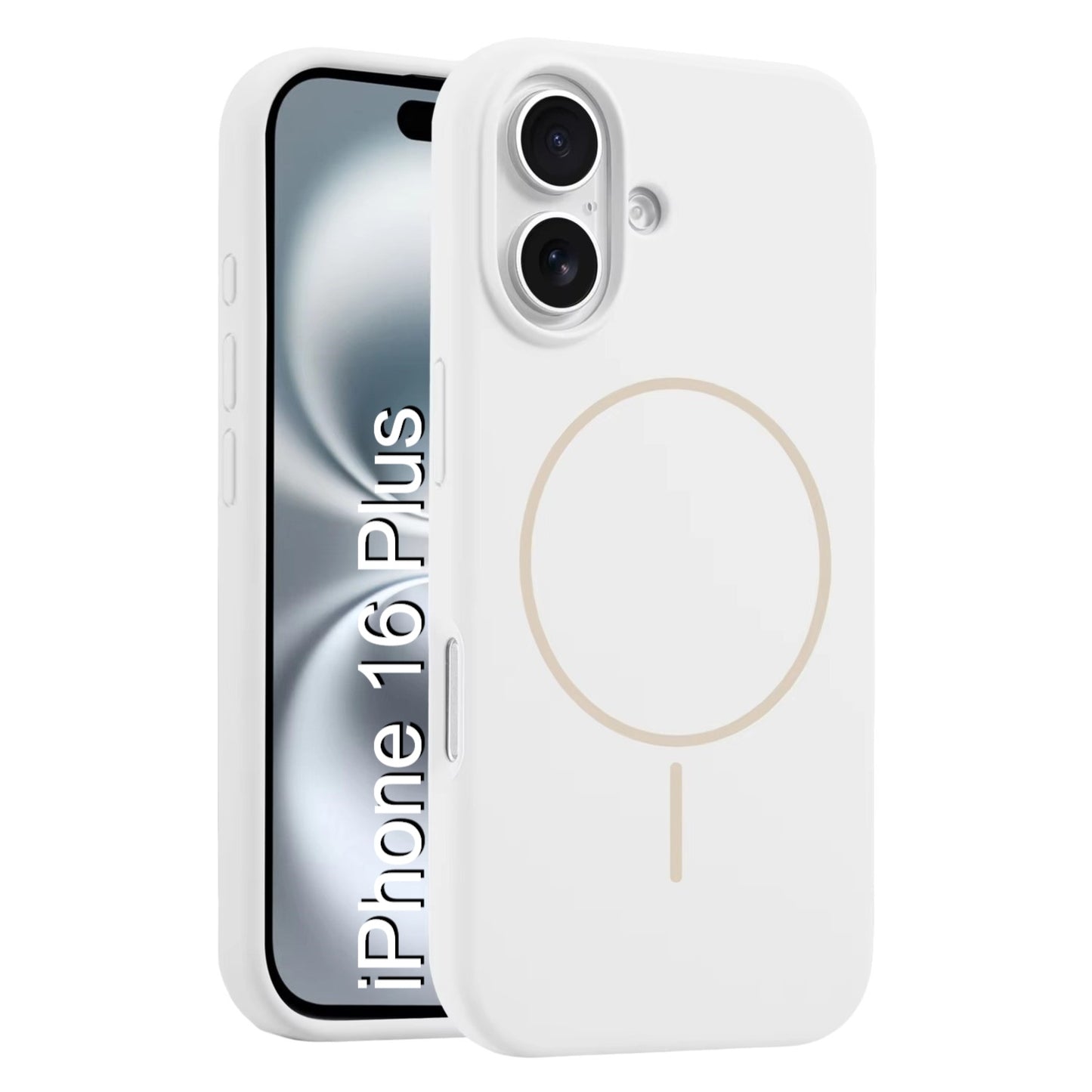 LuxuryKase Silicone Magnetic Case with Soft Microfiber Lining | Mag-Safe Support | Shockproof Protective Cover | Precise Cutouts | Slim Fit Design For iPhone 16 & 16 Plus