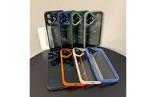 LuxuryKase Shockproof Transparent Back Cover Case | Anti-Scratch Hard PC Back | Soft TPU Bumper | Camera Protection | Slim Fit Design Case For iPhone